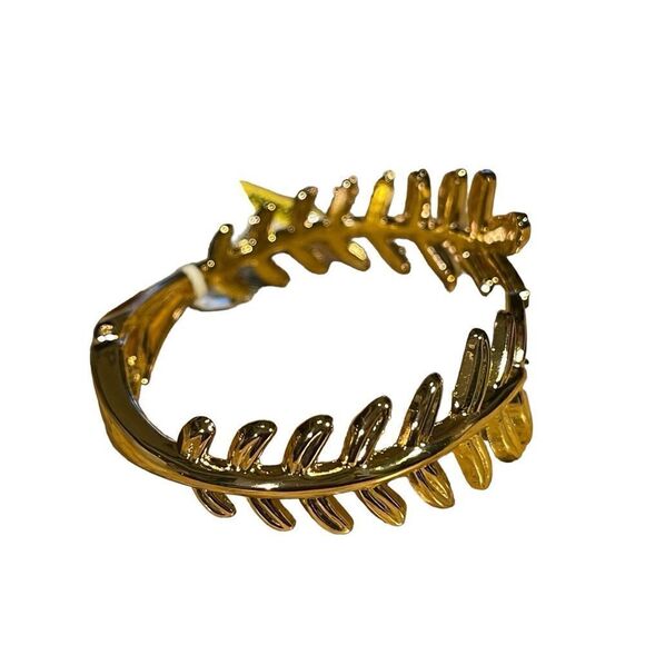 NWT Charter Club Gold-Tone Leaf Cuff Bracelet - Picture 5 of 7